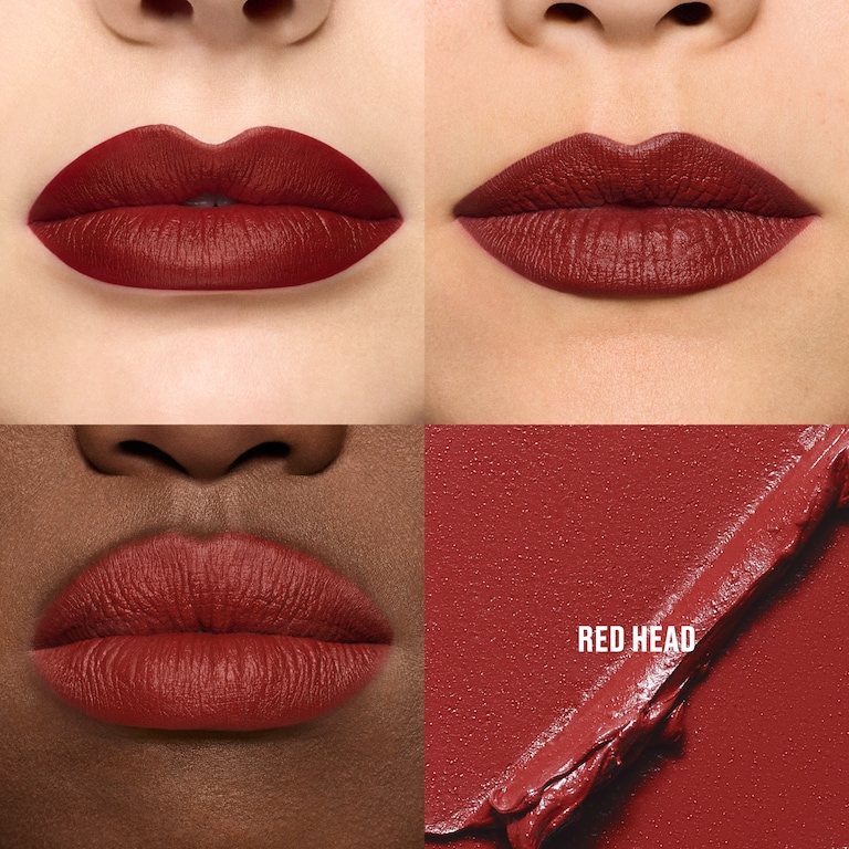 M·A·Cximal Silky Matte VIVA GLAM x Chappell Roan Lipstick, 3.5 g, UnNatural Red Head, Model, multiple