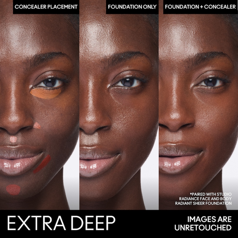 Studio Fix Conceal & Correct Palette, 6.0 g, Extra Deep, Model, deep