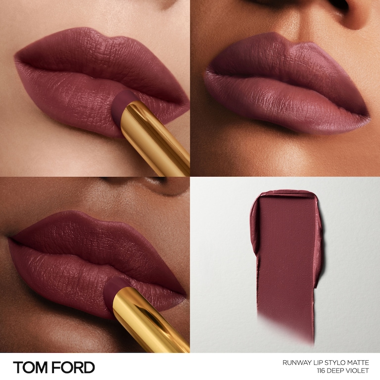 Runway Lip Stylo Matte, 2.0 g, 116 Deep Violet, 116, Model, multiple
