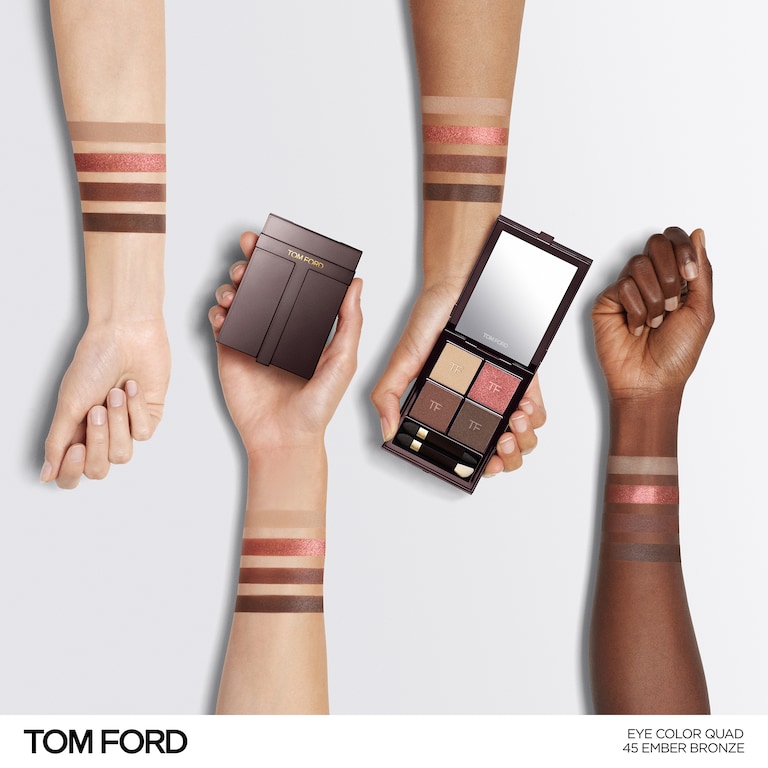 Runway Eye Color Quad Crème, 8.0 g, 45 Ember Bronze, 45, Model