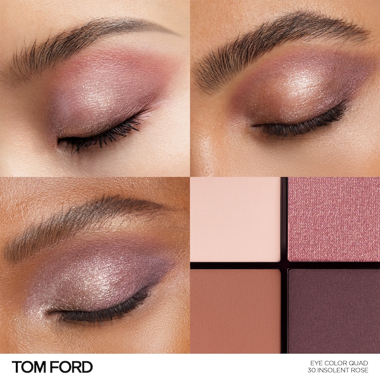 Runway Eye Color Quad Poudre, 11.0 g, 30 Insolent Rose, 30, Model, multiple