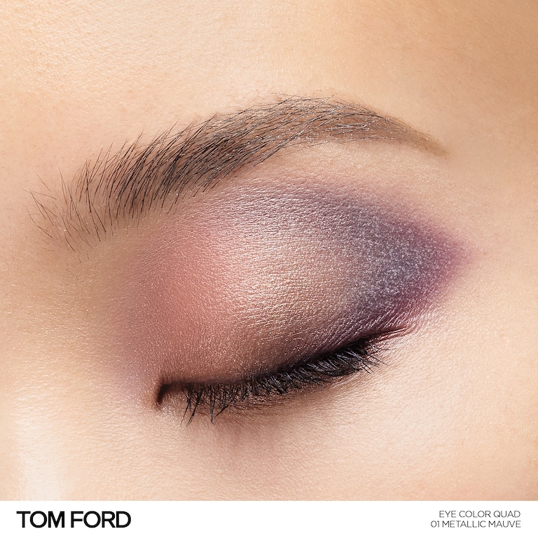 Eye Color Quad, 7.0 g, 01 Metallic Mauve, 01, Model, light