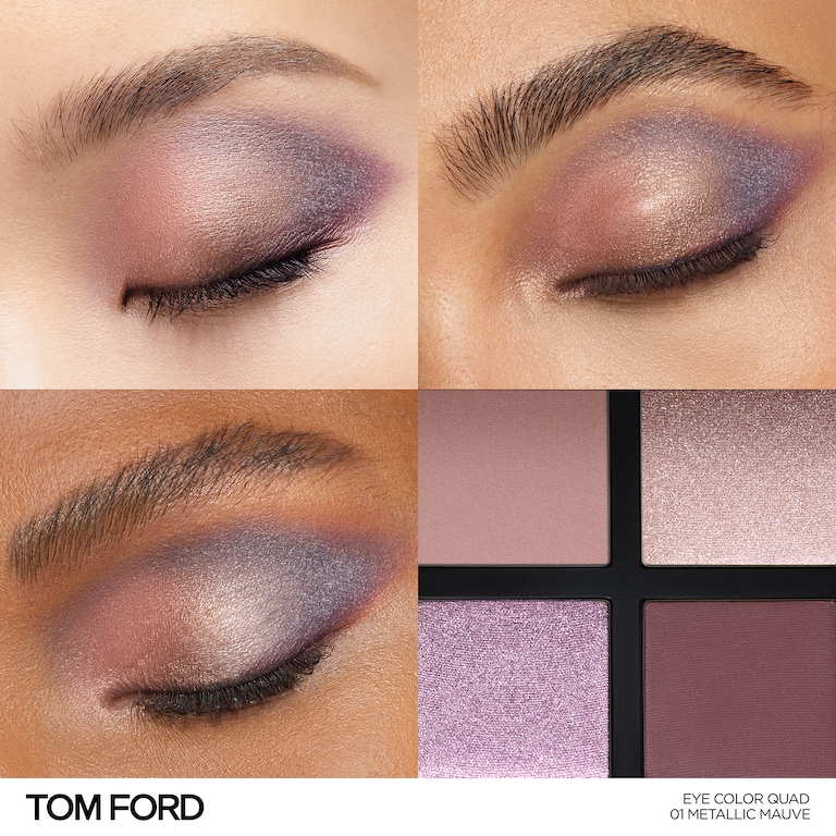 Eye Colour Quad, 7.0 g, 01 Metallic Mauve, 01, Model, multiple