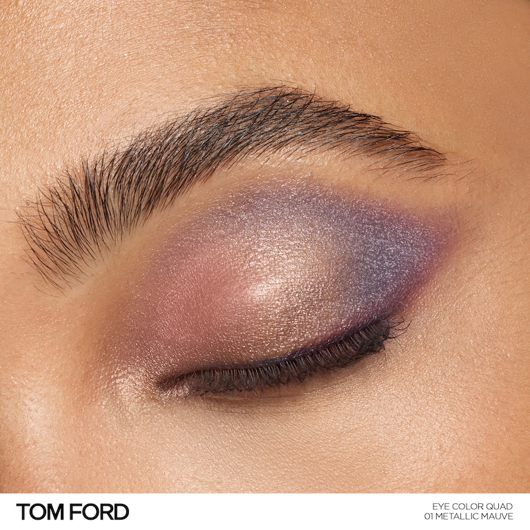Eye Color Quad, 7.0 g, 01 Metallic Mauve, 01, Model, medium