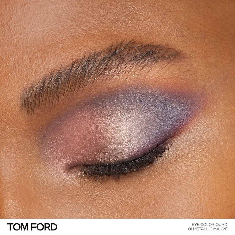 Eye Color Quad, 7.0 g, 01 Metallic Mauve, 01, Model, deep