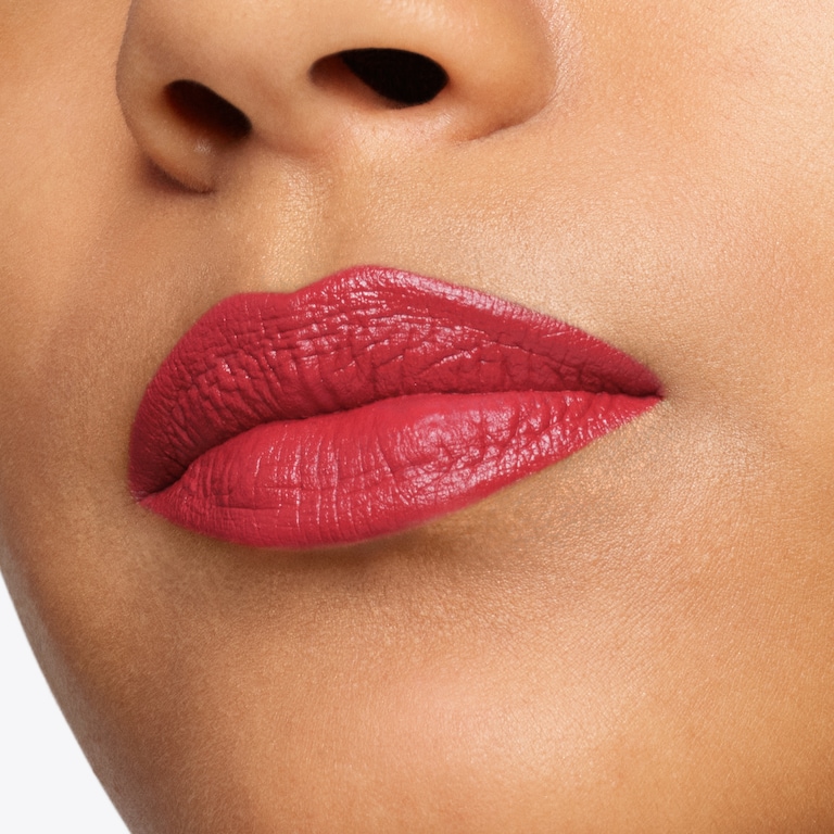 Satin Matte Lip Colour, Charmed, 3.3g, Model, Medium Skin Tone