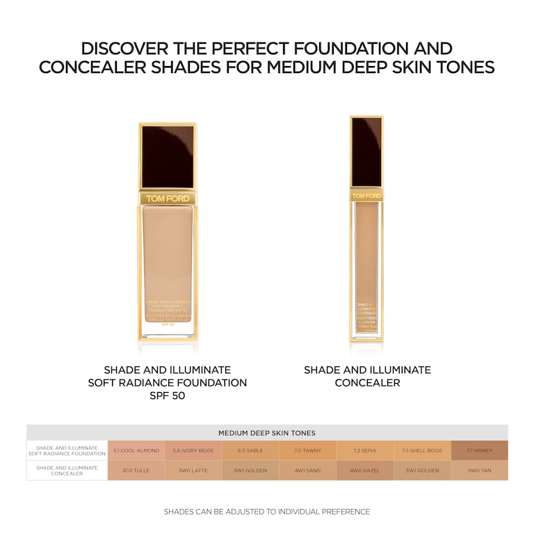 Shade and Illuminate Soft Radiance Foundation SPF 50, Sable, 6.5, 30ml