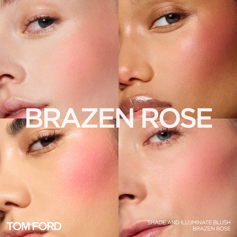 Shade and Illuminate Blush, Brazen Rose, 1, 6.5g, Model, Light Skin Tone