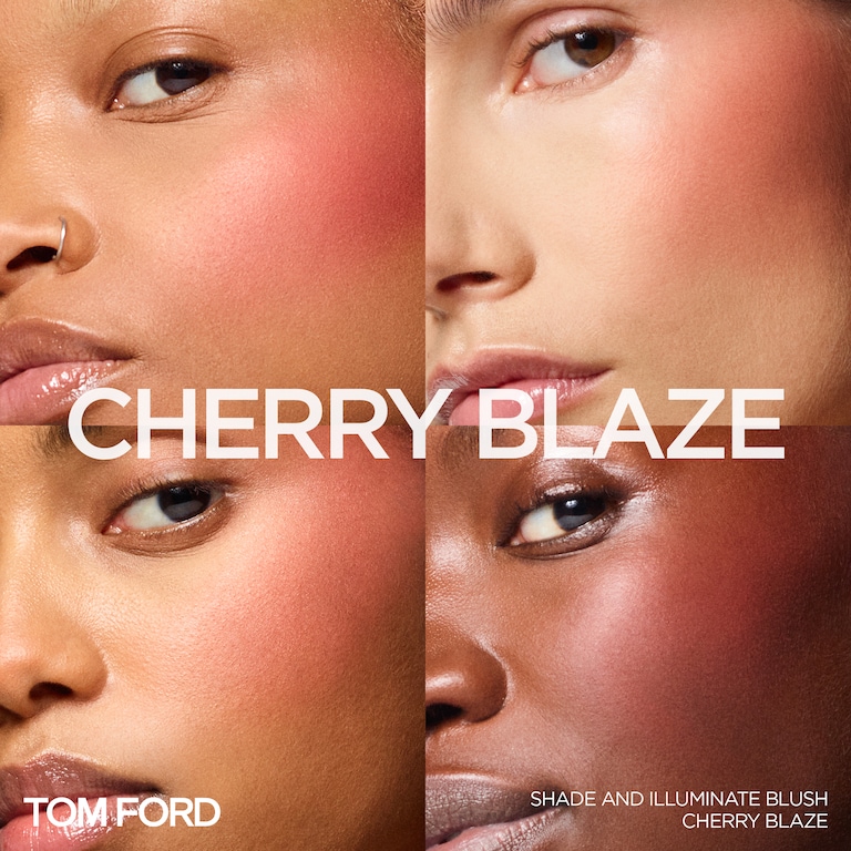 Shade and Illuminate Blush, Cherry Blaze, 4, 6.5g, Model, Light Skin Tone