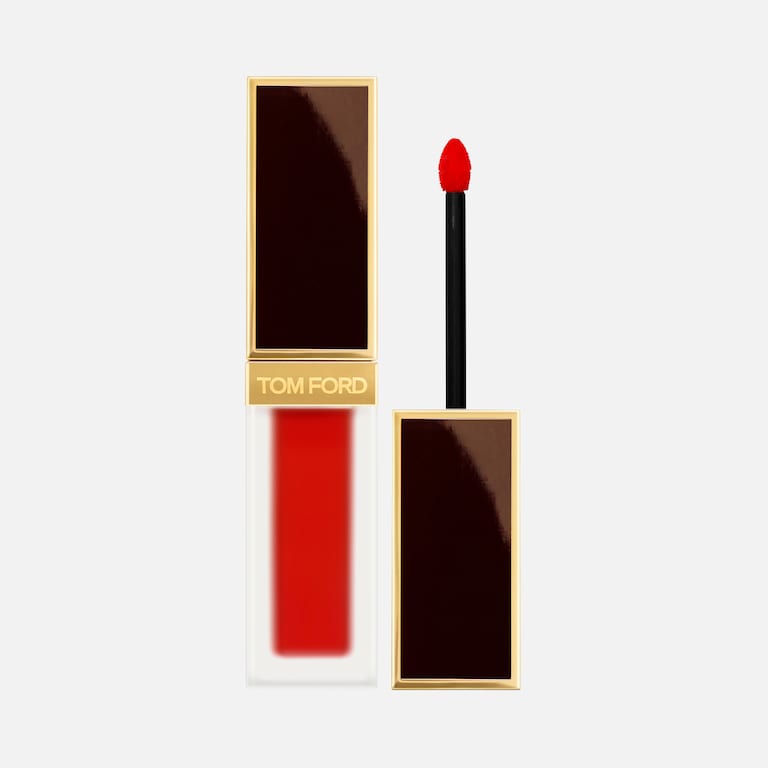 Liquid Lip Luxe Matte, Carnal Red, 129, 6ml, Product Shot