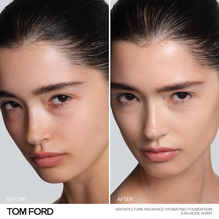 Architecture Radiance Hydrating Foundation SPF 50+, 30.0 ml, 3.5N Nude Ivory, 3.5N, Model, light