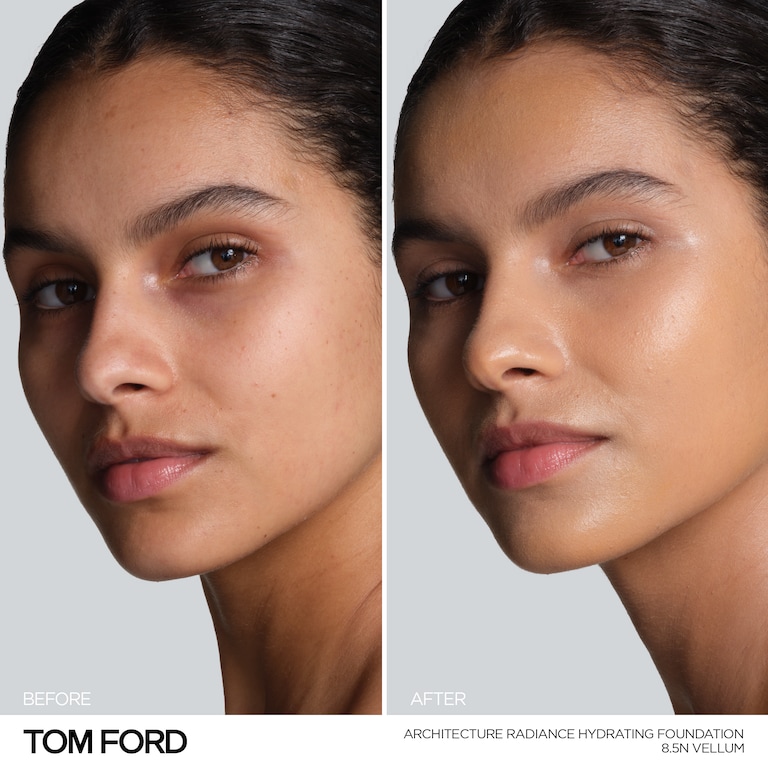 Architecture Radiance Hydrating Foundation SPF 50+, 30.0 ml, 8.5N Vellum, 8.5N, Model, medium