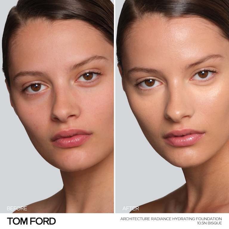 Architecture Radiance Hydrating Foundation SPF 50+, 30.0 ml, 10.5N Bisque, 10.5N, Model, medium