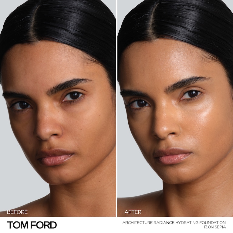 Architecture Radiance Hydrating Foundation SPF 50+, 30.0 ml, 13.0N Sepia, 13.0N, Model, medium