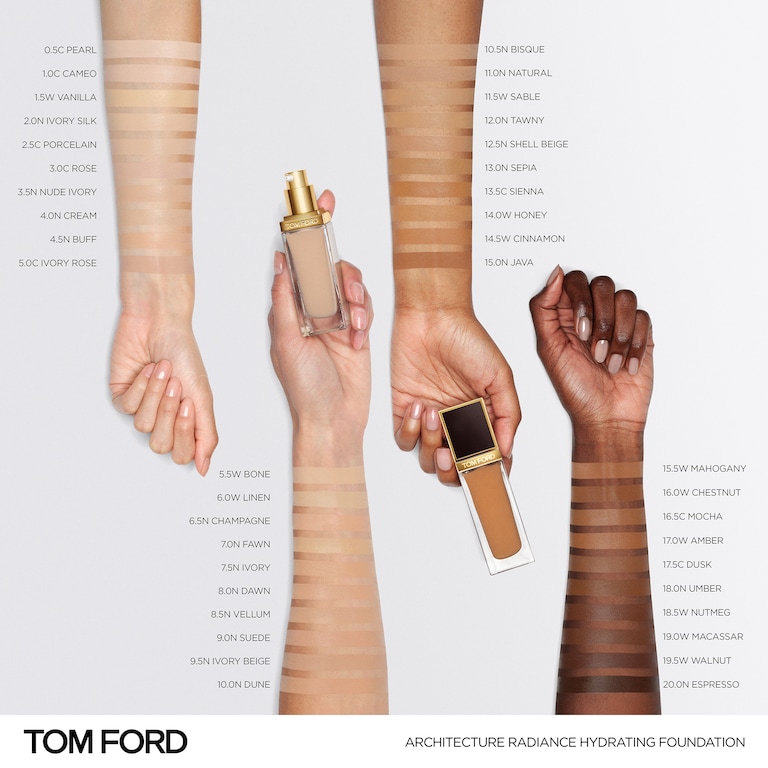 Architecture Radiance Hydrating Foundation SPF 50+, 30.0 ml, 17.0W Amber, 17.0W, Model