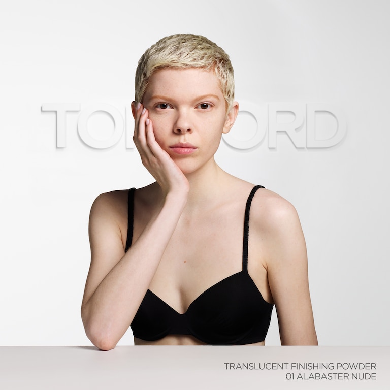 Translucent Finishing Powder, 9.0 g, 01 Alabaster Nude, 01, Model, light